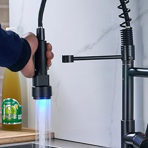 kitchen tap with pull out spray