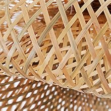 bamboo rattan pendant light lamp fixtures ceiling hanging japanese modern decor