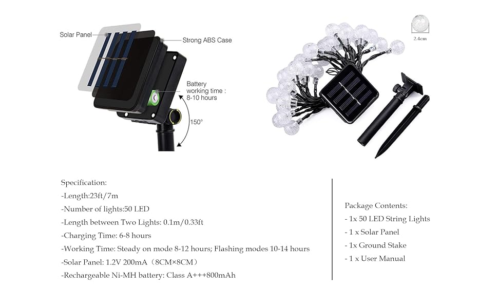 Guirlande lumineuse solaire