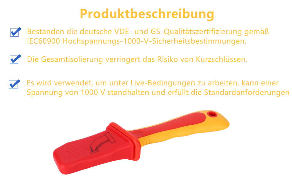 Isolierung Elektriker Messer