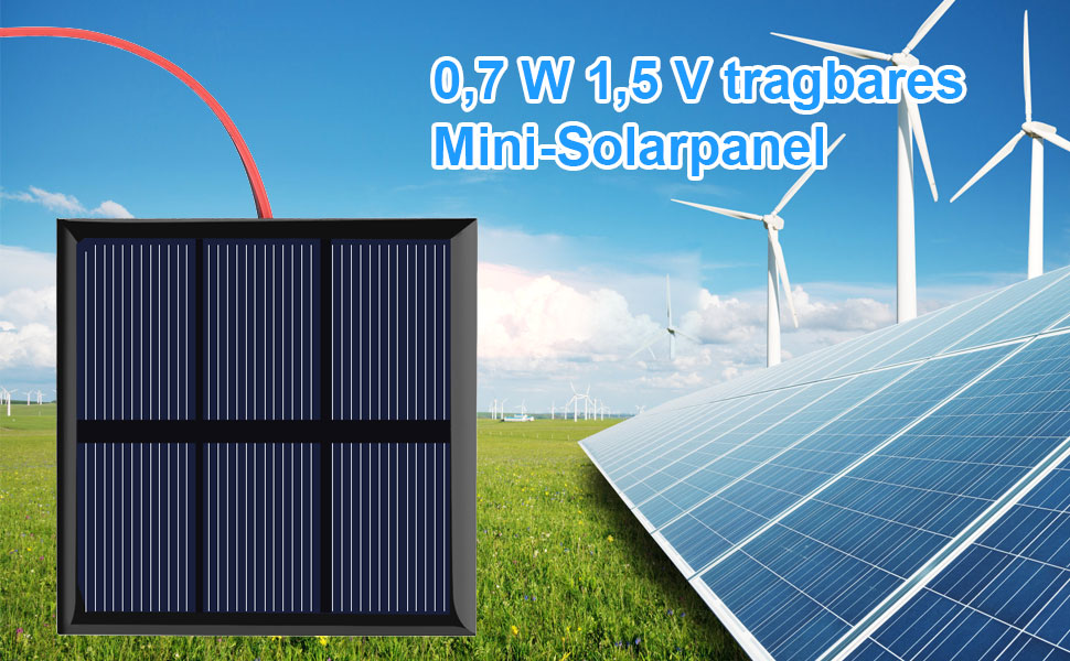 0.7 W 1.5 V mini portable solar panel