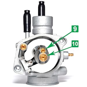 Easyboost Carburateur 12 mm Type Dell’Orto PHBN Starter Manuel MBK Booster Nitro Stunt Mach-G Jog-R
