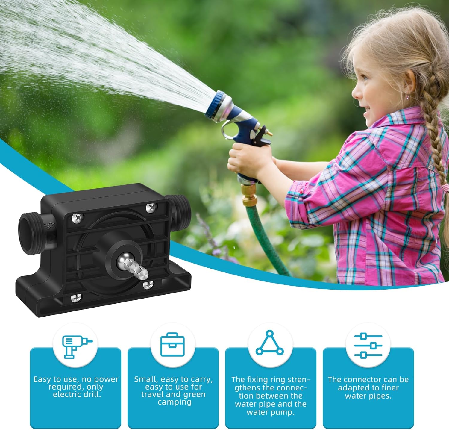 Pompe à Eau pour Perceuse Sans Fil