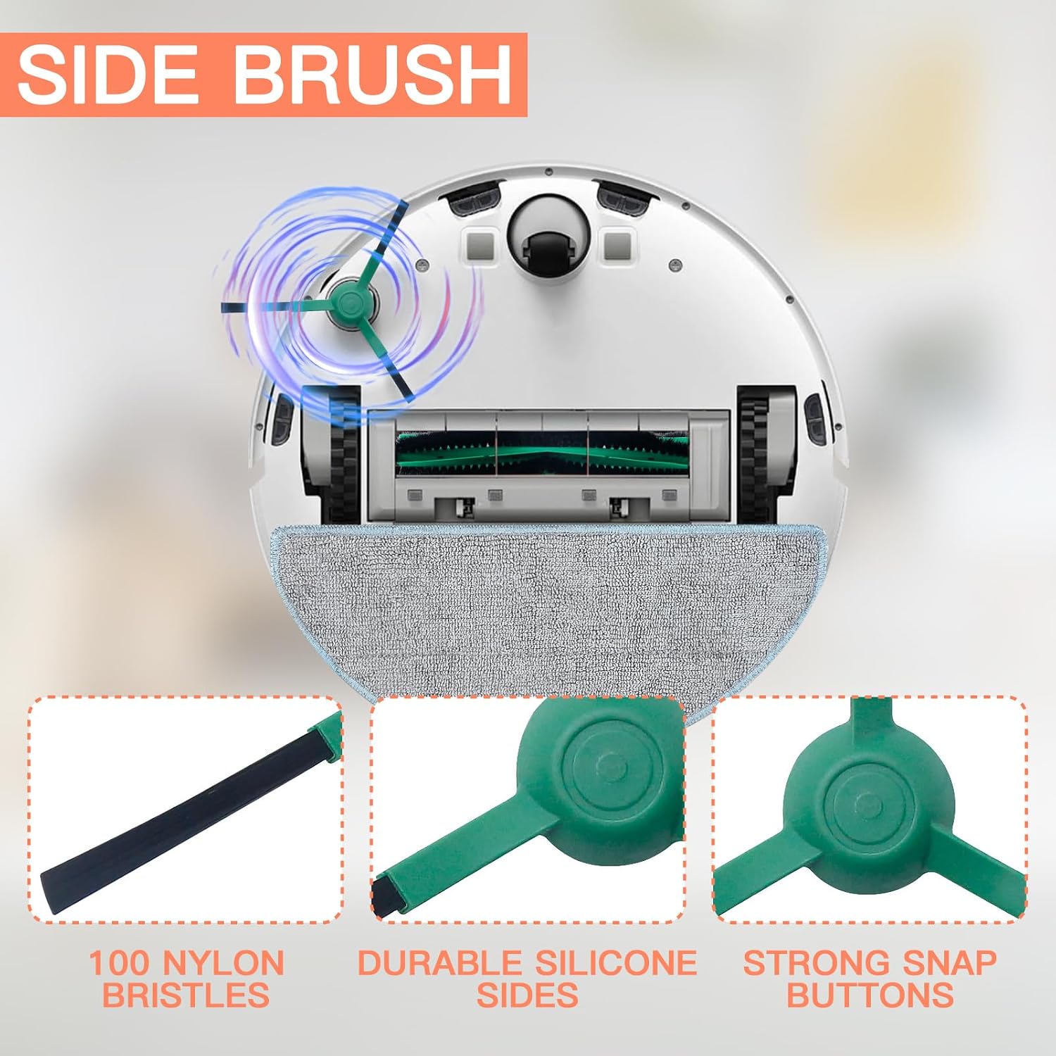 Adatto Per 13 Pezzi Di Ricambio Per Aspirapolvere IRobot Roomba Combo Essential Filtri Lavabili~p142819154