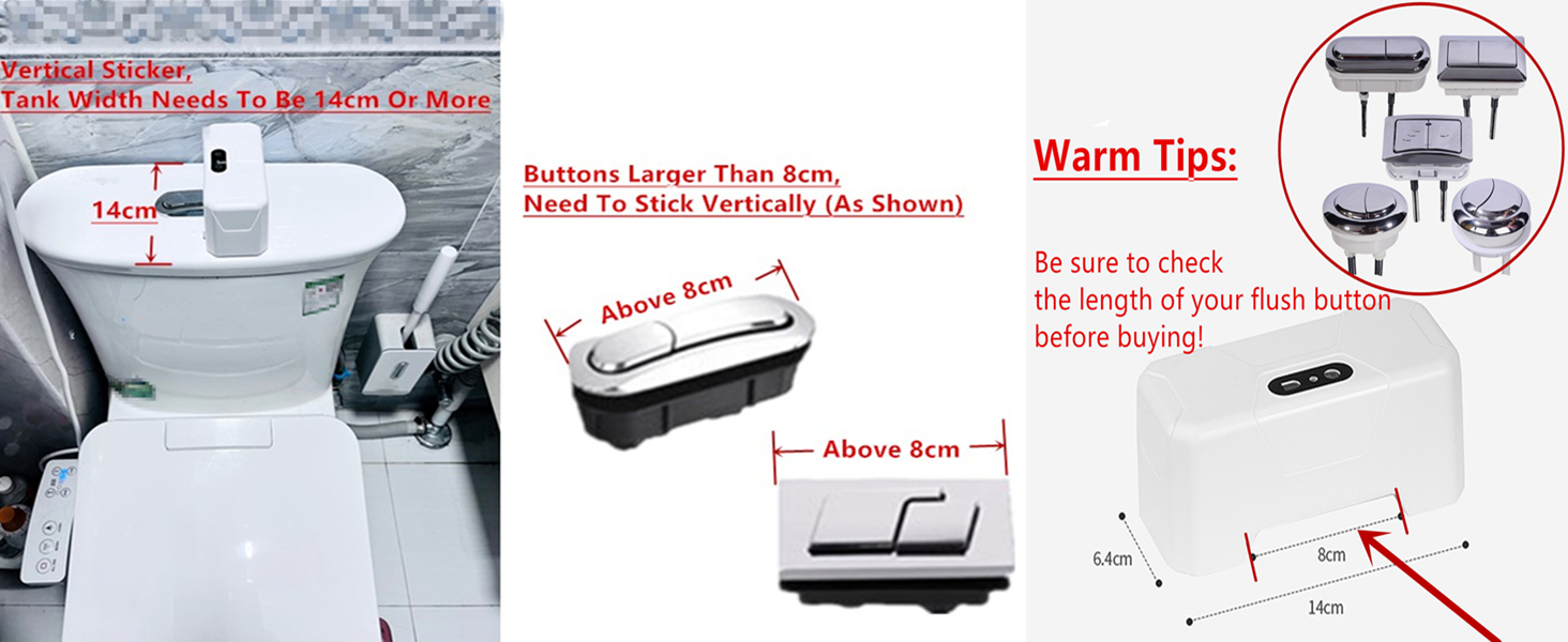 2023 Upgraded Touchless Toilet Flush Kit, Automatic Toilet Flusher,Hands Free Sensor Toilet Flusher