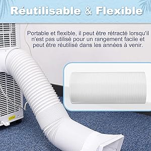tuyau évacuation climatiseur mobile