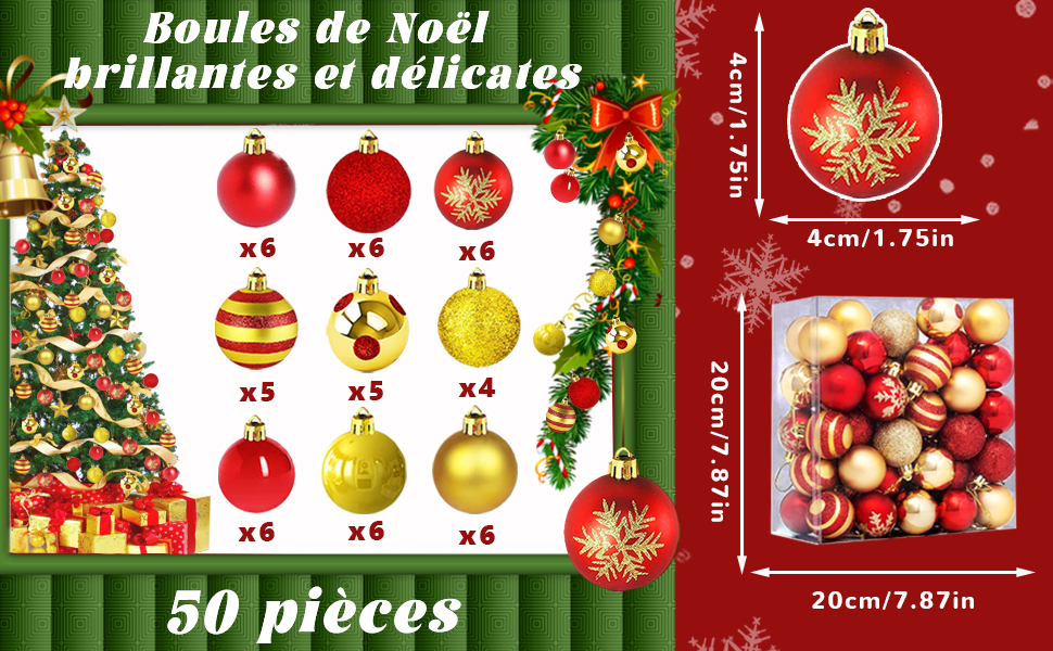 Boules Noël Incassables