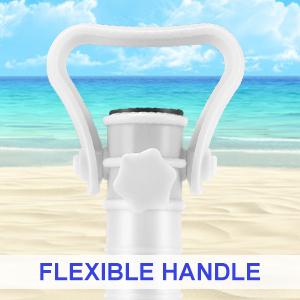 support de parasol pour plage sable ou terre pieds de parasol  plage à hélice  visser dans le sable