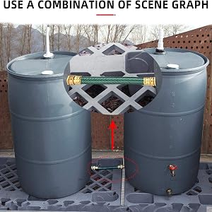 Kit de raccordement pour récupérateur d'eau de pluie