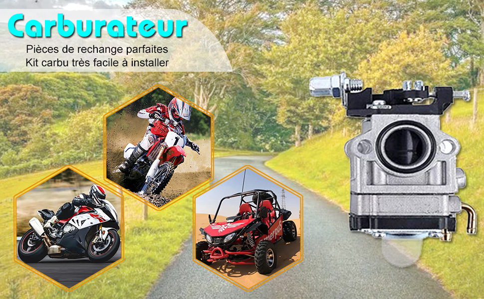 carburateur Pièces de rechange parfaites kit carbu très facile à installer 