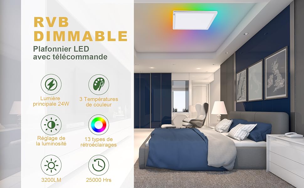 luminaire plafonnier dimmable