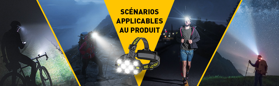 lampe frontale lampe frontale rechargeable lampe frontale puissante lampe frontale led
