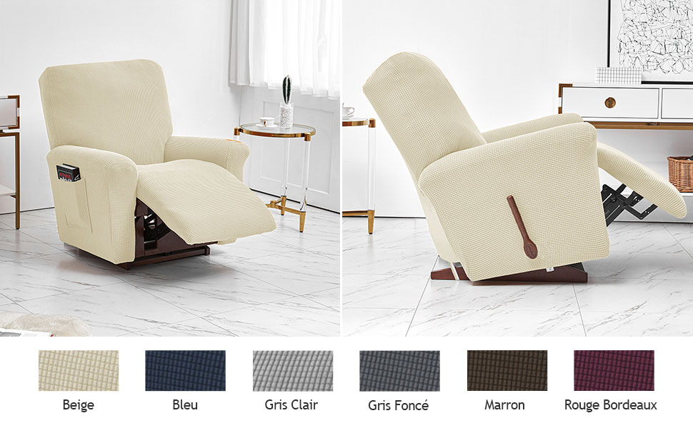 ele ELEOPTION Housse de fauteuil Élastique 