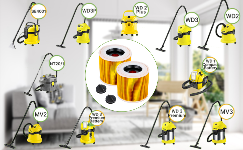 karcher wd2 filtre