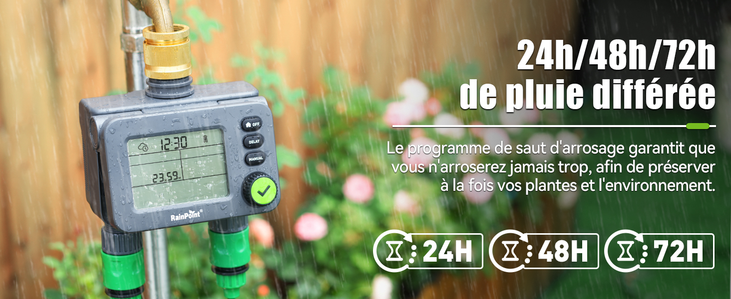 programmateur arrosage automatique minuteries d'arrosage