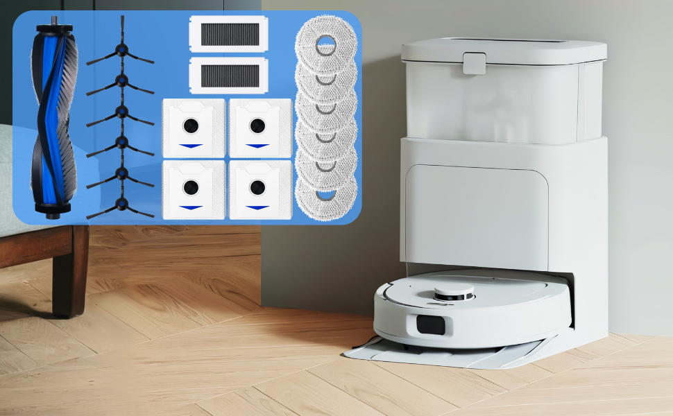 Fixbetter Kit d'accessoires pour aspirateur robot Ecovacs Deebot 