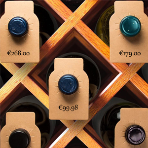 Wein Preisschild