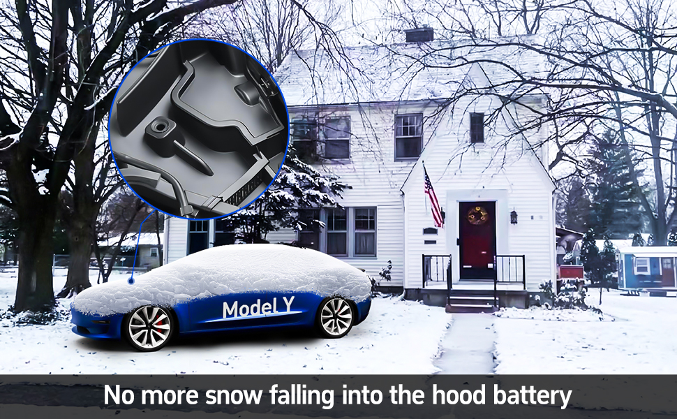 No more snow falling into the hood battery