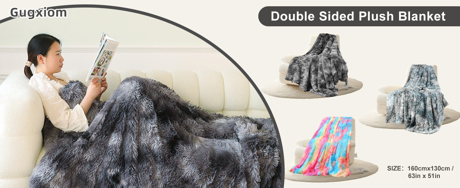Faux Fur Throw Blanket
