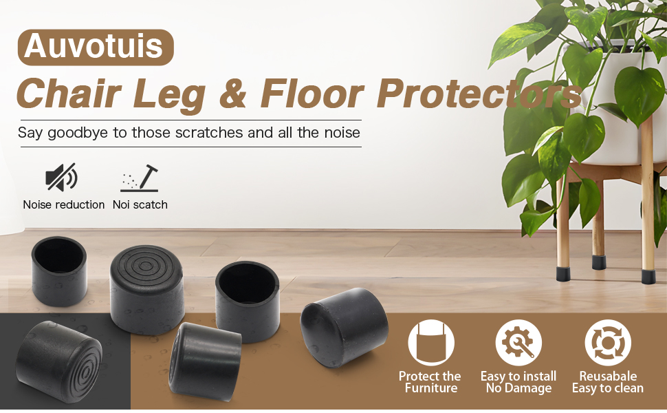 Embouts de pieds de chaise en PVC