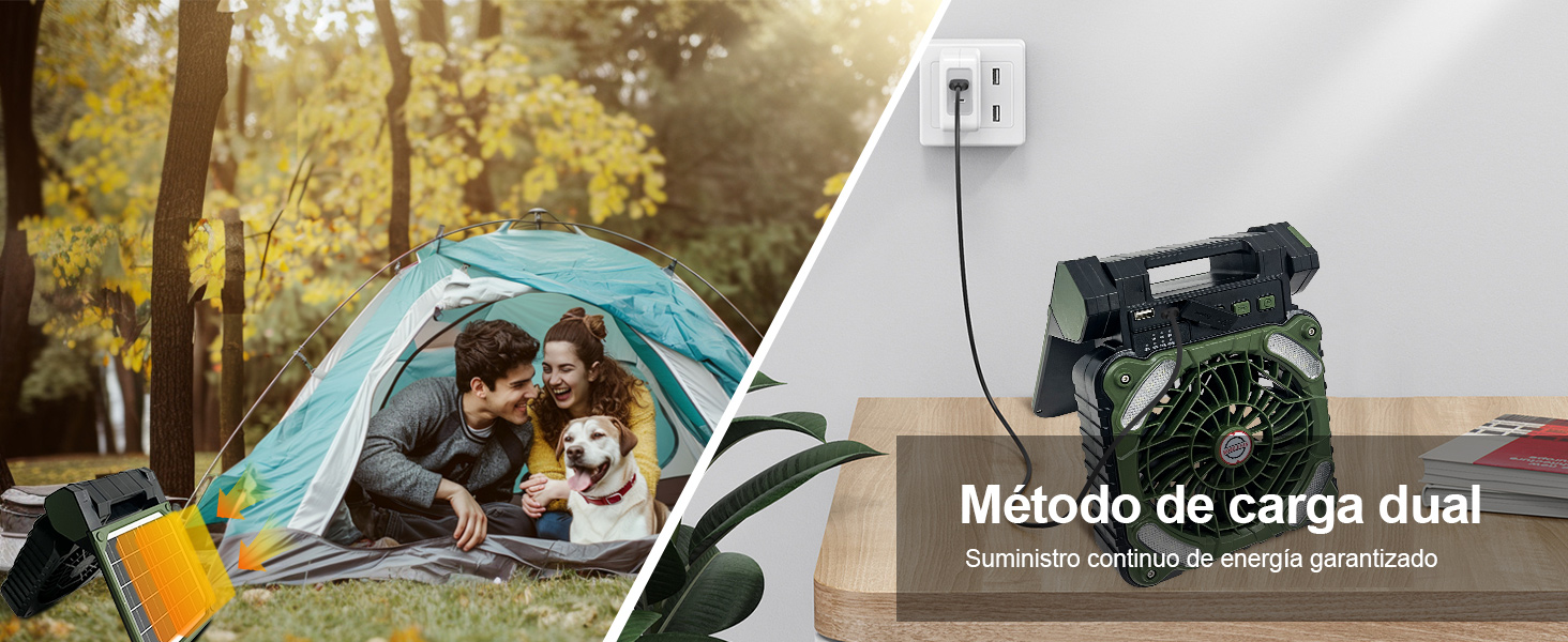Ventilateur Camping Solaire