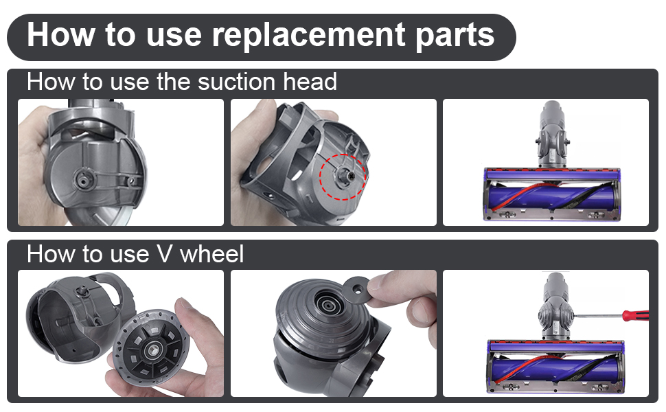 Heykewi pièces de rechange pour Dyson V10 V11 V15 G5