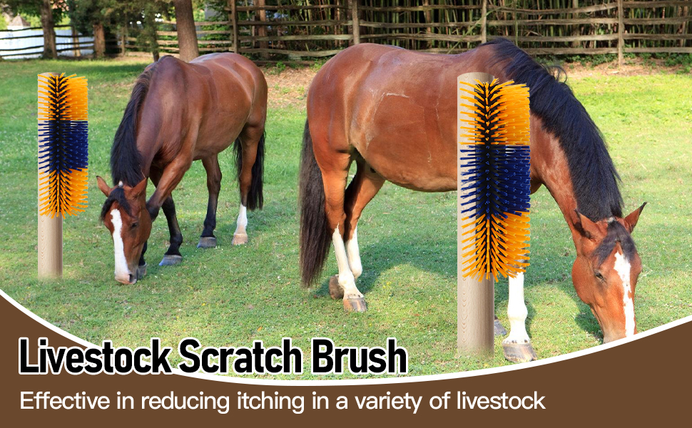 livestock scratching brush