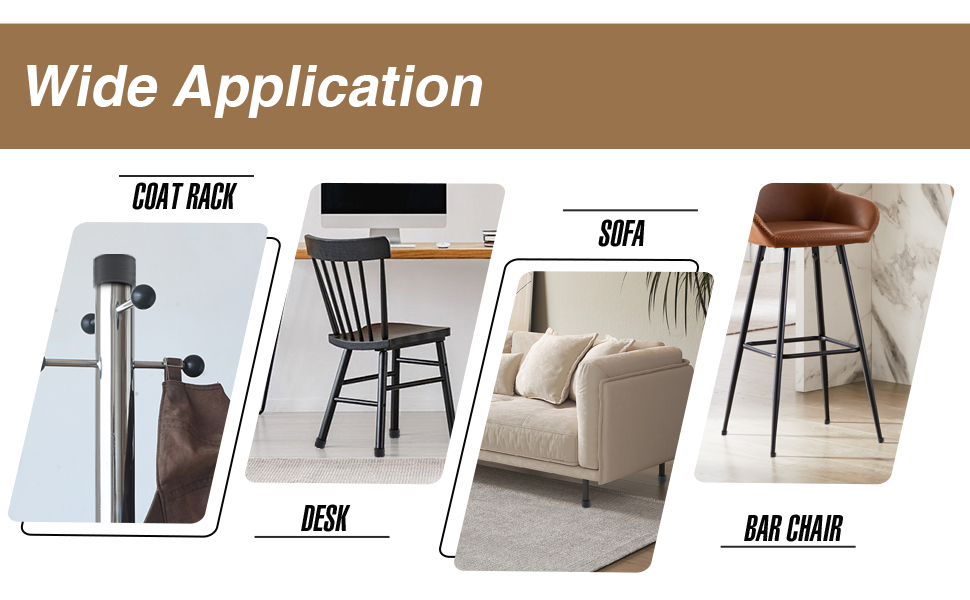 Embouts de pieds de chaise en PVC