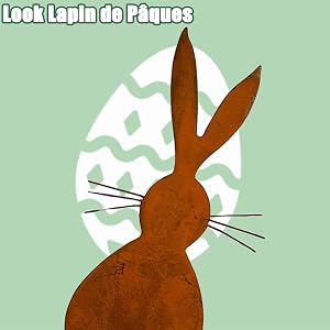3 décorations de lapin de Pâques en fer pour jardin, adaptées au balcon, à la terrasse du jardin