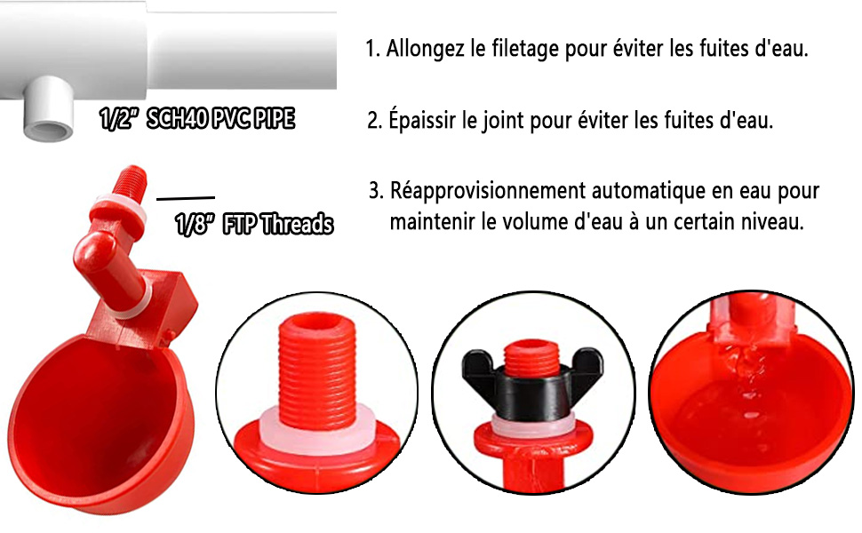 Breuvoir de Poulet en Abreuvoir Poules