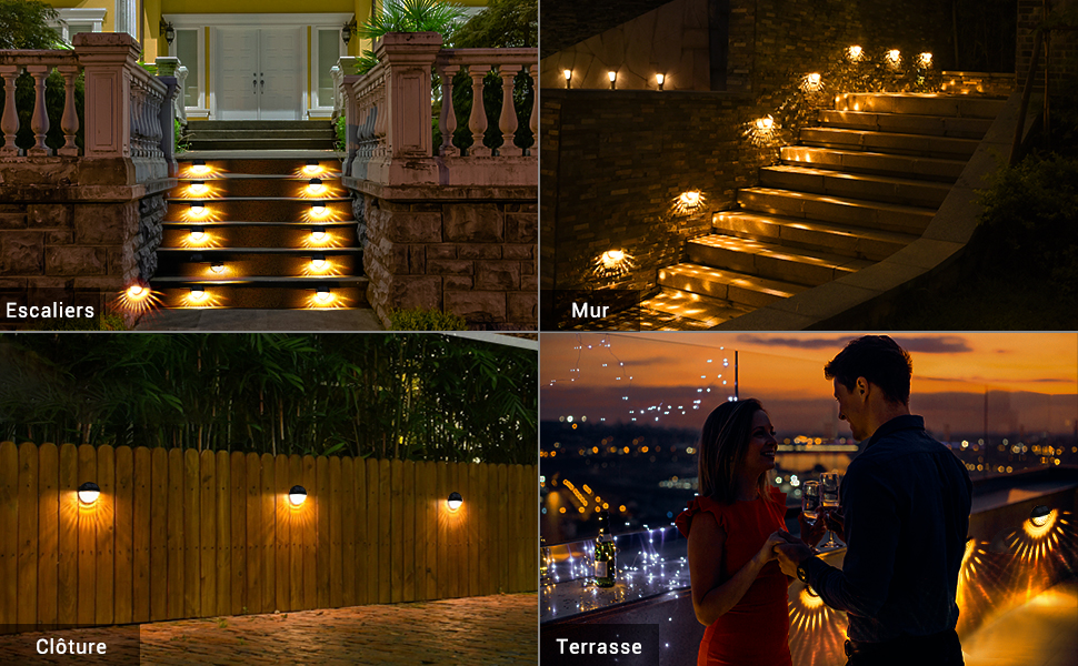idées d'éclairage de terrasse extérieure pour le jardin