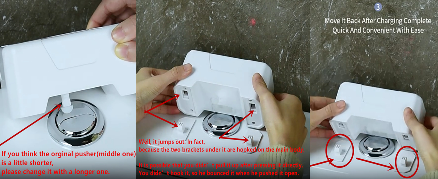 2023 Upgraded Touchless Toilet Flush Kit, Automatic Toilet Flusher, Waterproof Flusher for Toilets