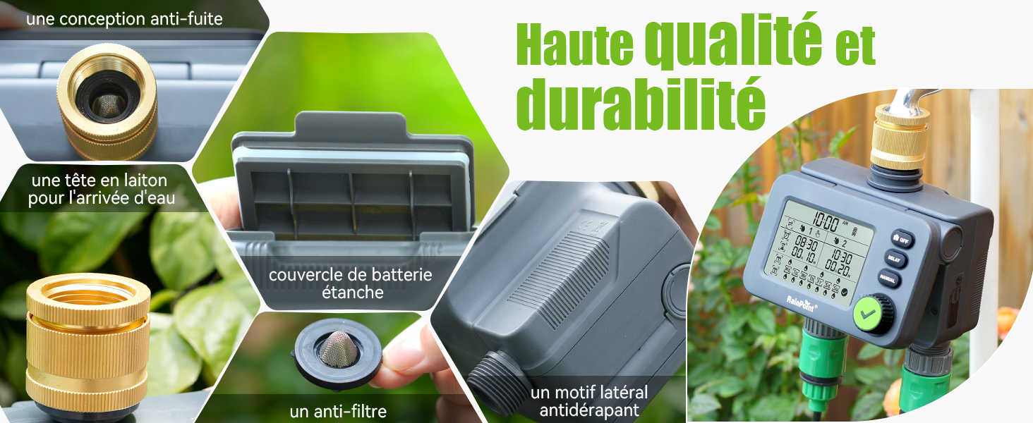 programmateur arrosage automatique minuteries d'arrosage