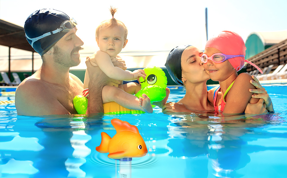 Thermomètre de piscine flottant