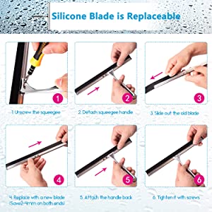 Squeegee Replacement Rubber Blade