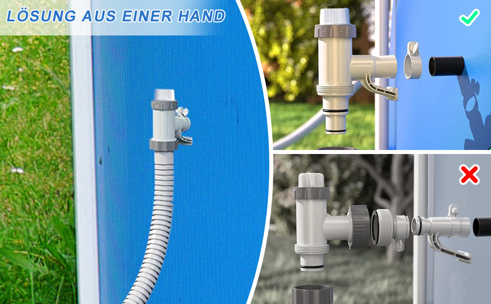 Pool Piston Valve Plus pour piscine hors sol