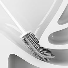 brosse de toilette et support