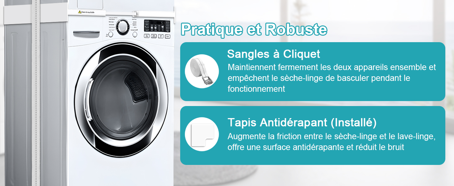 kit de superposition lave linge seche linge