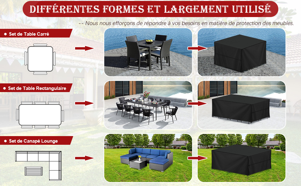 Housse Table de Jardin