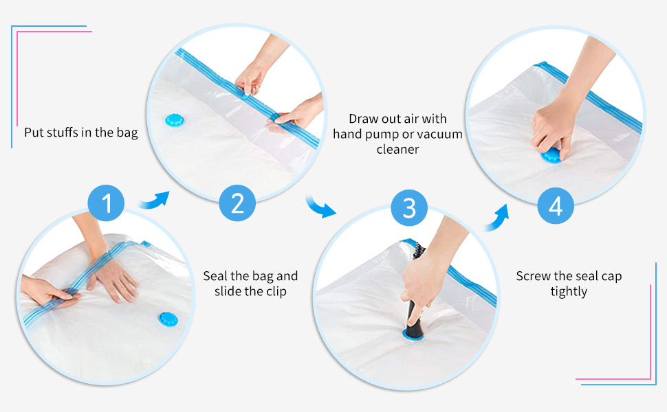 sac de rangement sous vide