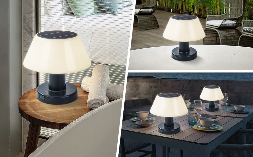 DESGNT  Lampe de Table Solaire  A5