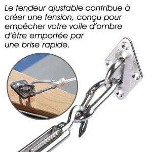 Fixations d'ombrage de Voile