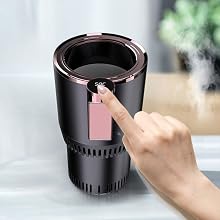 Chauffe-tasses intelligent 2 en 1 à commande tactile pour voiture