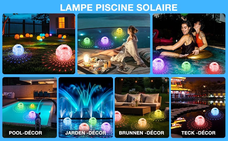 Lampe Piscine Solaire