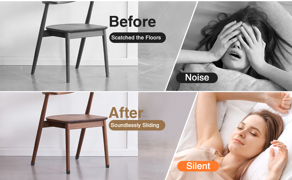 Embouts de pieds de chaise en PVC