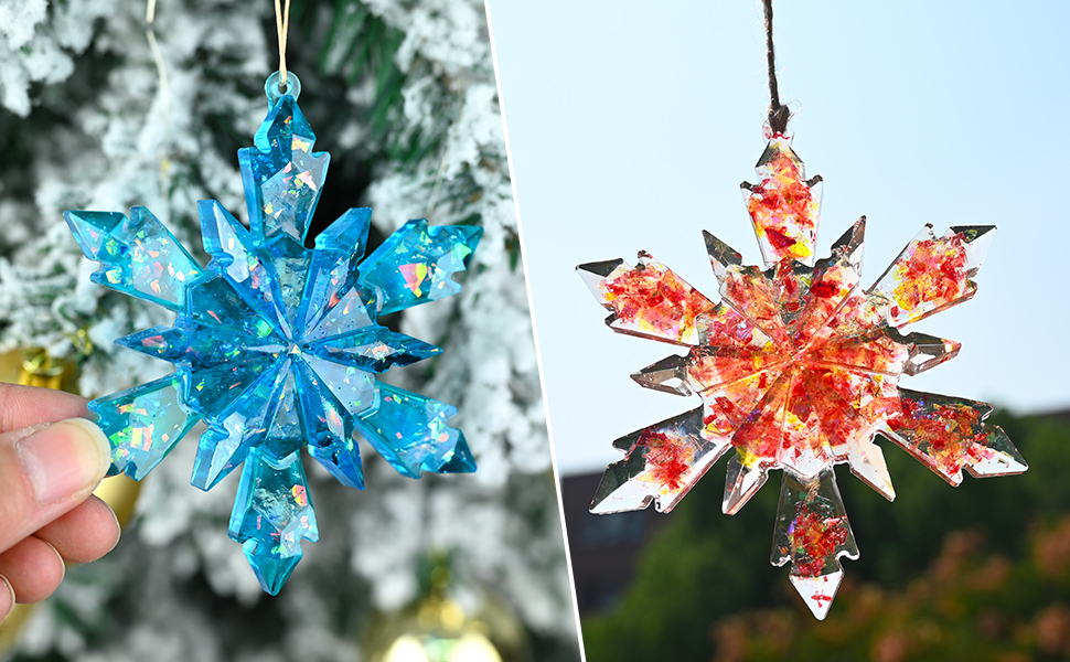 snowflake resin molds silicone