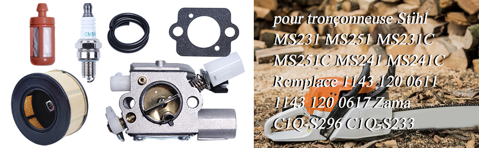 pour tron?onneuse Stihl MS231 MS251 MS231C