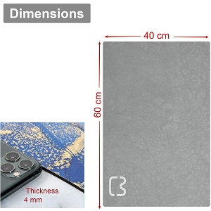 Zuzcher Tapis de Bain Antidérapant Absorbant Tapis Salle de Bain Doux Séchage Rapide Gris 40×60cm
