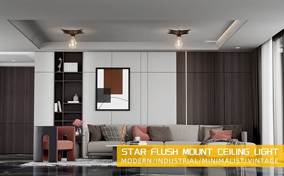 flush mount ceiling light star light fixture