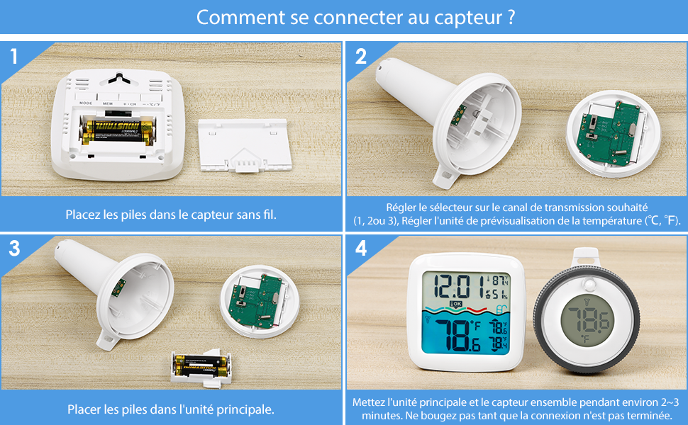 Thermomètre de piscine